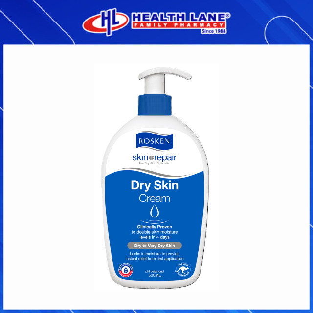 ROSKEN DRY SKIN CREAM PUMP (500ML)